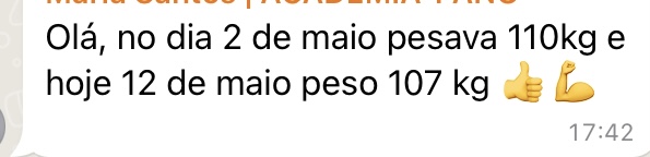 Mensagem de cliente 3
