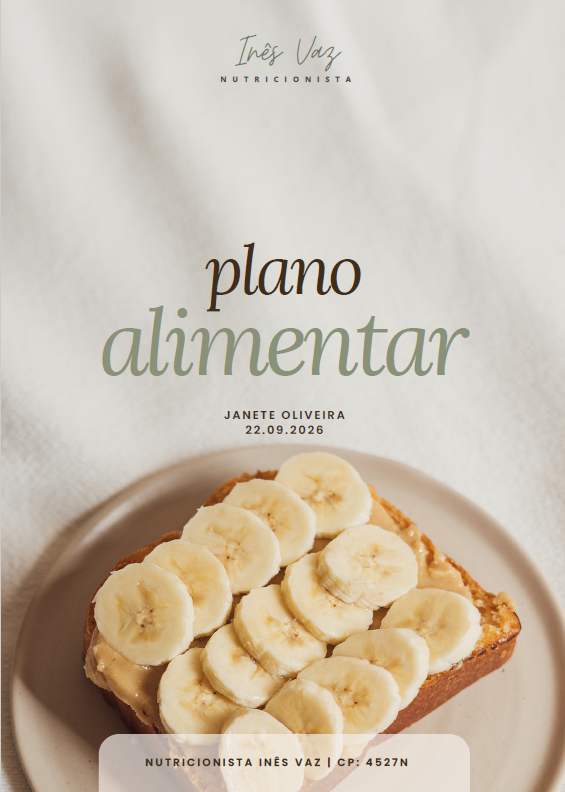 Plano Alimentar personalizado